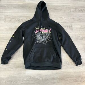 PINK Nevermind the Spider Super Soft Black Hoodie. Size M